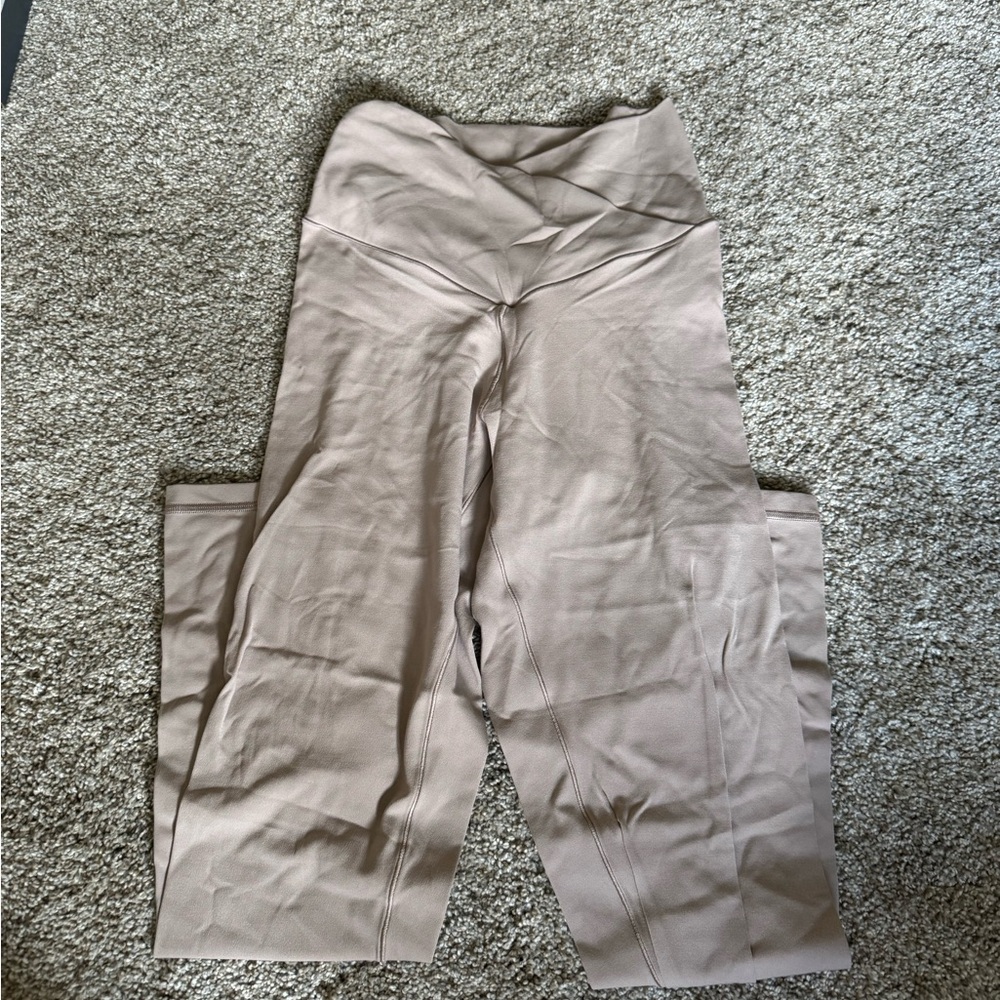 Aerie Tan Leggings with Crossover Waistband
